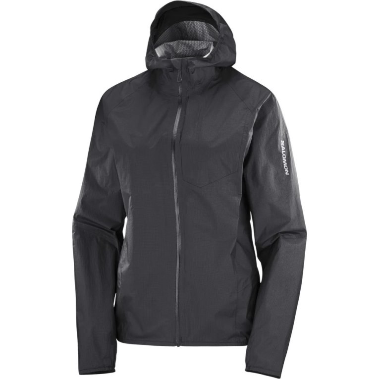 Black Salomon Bonatti Waterproof Women's Shell Jackets | IE FU6438